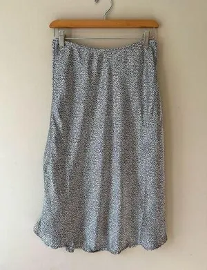 satin midi skirt thumbnail 1