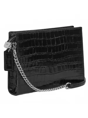 Coach Slim Crossbody Bag NWT Silver/Black CAT22 thumbnail 6