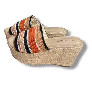 Marc Fisher Lannia Platform‎ Sandal Espadrille Slip-On Size 9 boho resort thumbnail 2