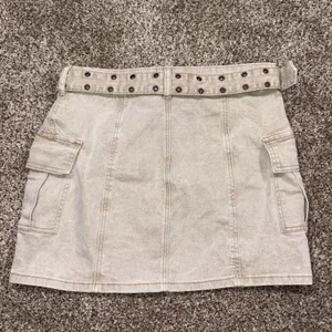 Sincerely Jules Tan Cargo Denim Skirt Women's Size 9/28 Utility Mini Skirt thumbnail 4