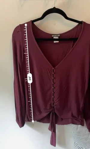 Venus Tie-Front Button-Up Boho Top 🖤 thumbnail 7