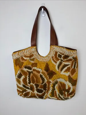 Anthropologie Floral Tote, Boho, Hippie thumbnail 2
