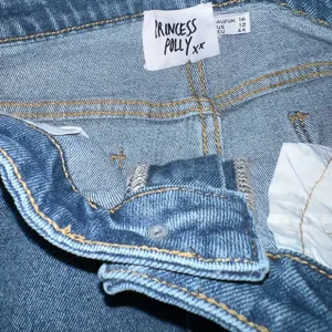 Princess Polly Dark Wash Flare Denim Jeans Size 12 thumbnail 15