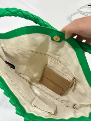 Vince Camuto Green Leather Shoulder Bag thumbnail 6