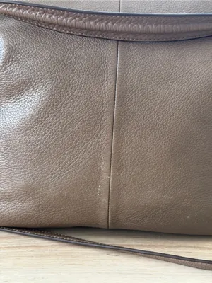 Coach Taupe Pebbled Leather Hobo Shoulder Bag thumbnail 6