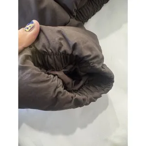 HM Ultralight Hooded Puffer Jacket Womens Small Chocolate Brown Quilted Coat thumbnail 8