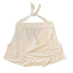 Anthropologie White Tie-Back Sweatshirt Tee Size Large New with Tag MSRP $80 SOO thumbnail 4