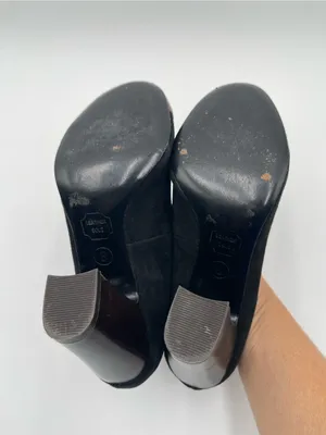 Missoni x Target Black & Brown Barkwood Zig Zag Suede Heeled Pumps Shoes Sz 8 thumbnail 10