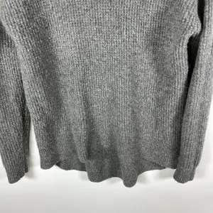 Madewell Gray Waffle Stitch Turtleneck Sweater Merino Wool Alpaca Blend Small S‎ thumbnail 4