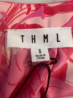 THML Women’s Small Pink Floral Sleeveless Top New thumbnail 4