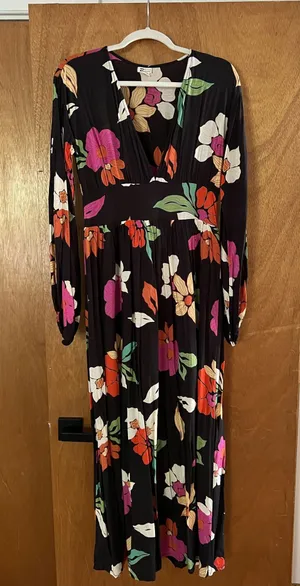 Billabong floral flowy maxi dress thumbnail 1