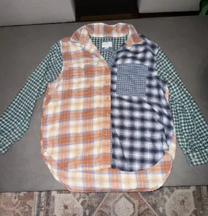 American Eagle Outfitters Plaid Flannel Boyfriend thumbnail 1