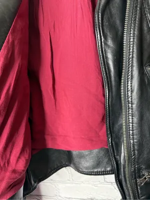 We the free heartbreaker Vintage inspired Black Leather Biker Jacket small thumbnail 7