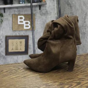 A New Day Womens Raye Tall Dress Boots 88375198 Dark Brown 6M thumbnail 3