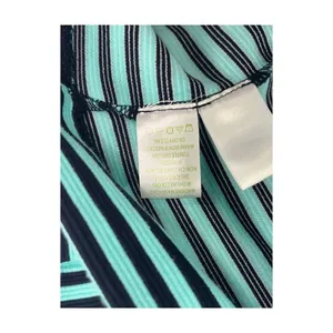 Lilly Pulitzer Dress Womens XS Green Blue Striped Shift Beach Resort Coastal thumbnail 4