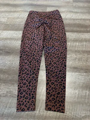 Ryderwear Adapt High Waisted Scrunch Leggings in Chocolate Leopard thumbnail 3