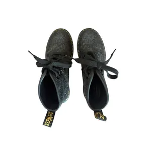 Dr. Martens 1460 Farrah Combat Boots Black Sequins Lace Up Womens 7 thumbnail 9