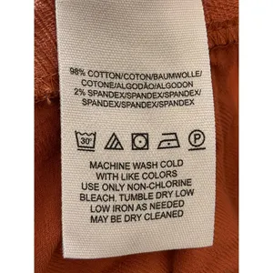 Free People Corduroy Pants Womens Size 27 Orange Rust Low Rise Straight thumbnail 5