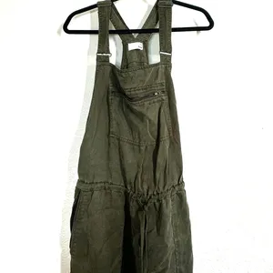 M olive green utility overalls by Aritzia Wilfred Free Jumpsuit One Peice Outfit thumbnail 5