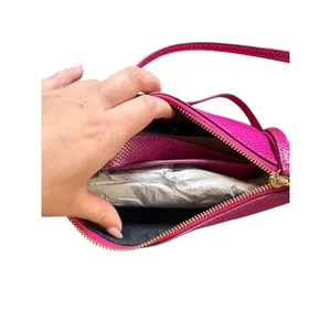 & OTHER STORIES Lizard Leather Shoulder Bag Pink‎ NWOT thumbnail 4
