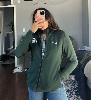 MSU Nike Green Zip Up thumbnail 1