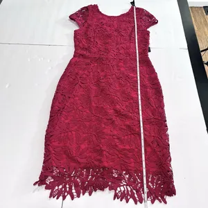 NWT Lulus‎ Right Sheer, Right Now Magenta Lace Bodycon Dress MEDIUM thumbnail 9