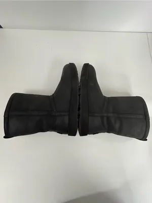 UGG Women's Classic Black Short Leather Waterproof Boots Size 9 thumbnail 6