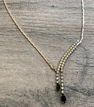 Rhinestone necklace thumbnail 1