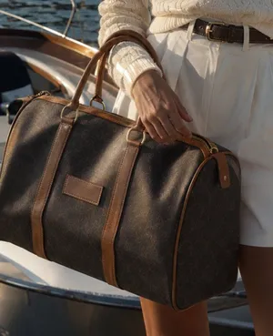 Christian Dior Honeycomb Vintage Boston Duffle Bag with COA thumbnail 1