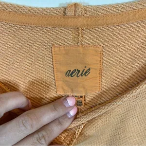 ✨ Aerie Orange Terry Crewneck Sweatshirt XS‎ thumbnail 3