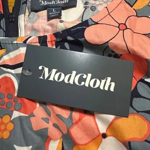 NWT ModCloth floral shift dress large thumbnail 5