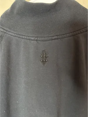Free People Movement Black Ribbed Mock Neck Long Sleeve Pullover Sweatshirt thumbnail 4