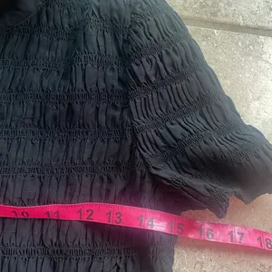 J.Crew Smocked button-up shirt in cotton-blend voile black thumbnail 12