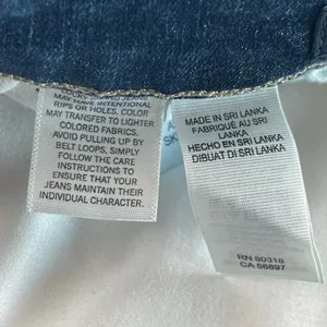 Lucky Brand Ava Skinny Jeans Women Size 10 30" x 30"‎ Dark Wash Distressed thumbnail 7