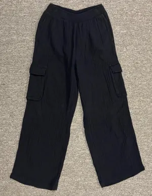 Aerie black wide leg pants thumbnail 2