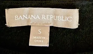 Banana Republic Black Side Zip Long Sleeve Sweater‎ Size S thumbnail 2