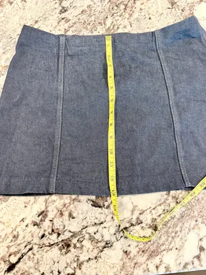 H&M Divided Dark Wash Denim A-Line Mini Skirt Size 4 thumbnail 5