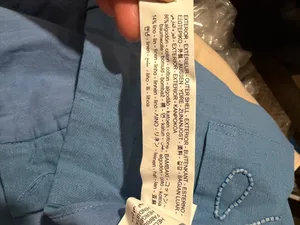 Zara Blue Embroidered Halter Crop Top & Shorts Set thumbnail 6