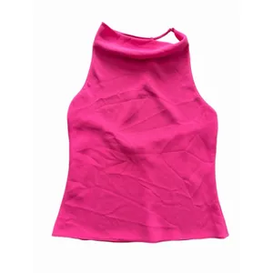 Amanda Uprichard Halter Top Women's Medium Pink Spaghetti Strap #FF7-1 thumbnail 2