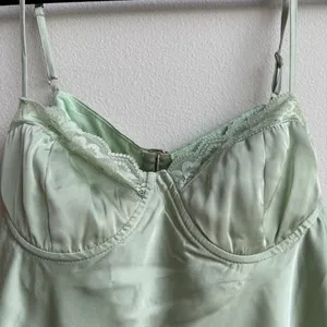 NWT Princess Polly Moniz Lace Bustier Corset Mini Dress Sage Size US 12 Large thumbnail 3