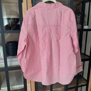 NWT J. Crew poplin pajamas top button down striped long sleeve shirt jcrew thumbnail 5