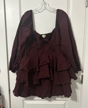 Altar'd State Maroon Dress thumbnail 1