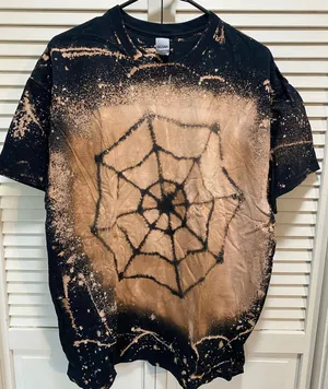 Gildan Halloween reverse tie-dye‎ t-shirt thumbnail 1