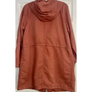 Ann Taylor burnt orange Jacket / Coat Women's size XS Knee Length Hood thumbnail 14