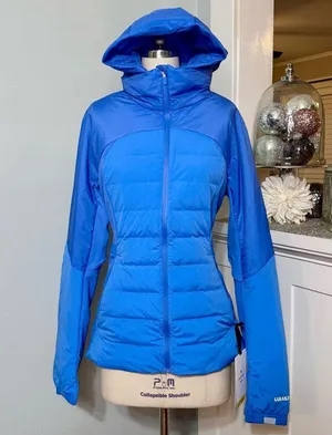 Lululemon Down For It All Jacket Winter Coat Pipe Dream Blue Size 12 NWT thumbnail 5