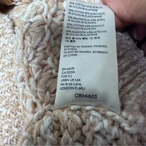 Free People Coconut Sweater‎ XS in Sandy Combo thumbnail 5