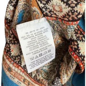 Anthropologie Meadow Rue Boho Printed Loose Flowy Top Small Long Sleeve Anthro thumbnail 4
