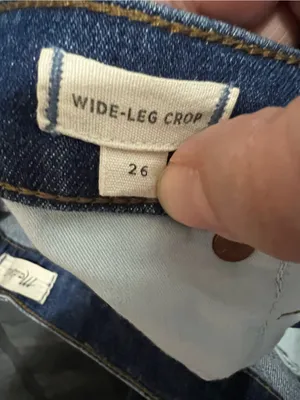 Madewell High‎ Rise Wide Leg Crop Denim Jeans thumbnail 11