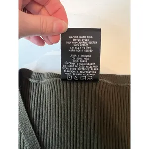 Polo Jeans‎ Co Ralph Lauren Womens Ribbed V-Neck Sweater Olive Green Medium thumbnail 3