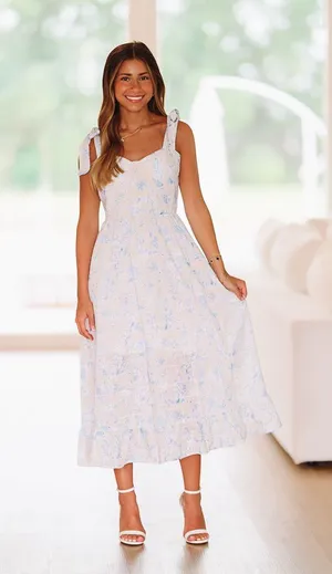 Blue & White Dress thumbnail 2
